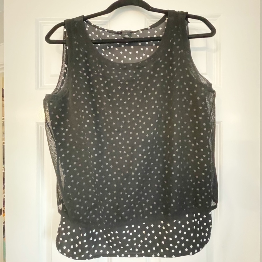 Black and White layered top.